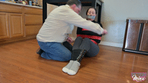 www.fetishminx.com - 198 - Table taped and sock faced! thumbnail